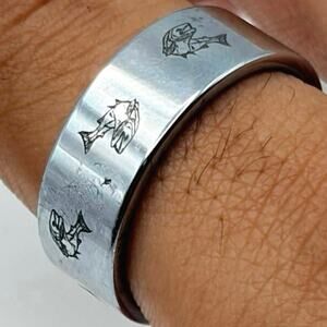 Silver Fish Men’s Ring